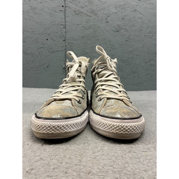 Converse Chuck Taylor All Star High Top Sneakers Men's Size‎ 11 Silver Metallic - Picture 6 of 15